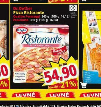Norma Dr. oetker pizza ristorante nabídka