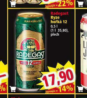 Norma Pivo radegast ryze hořká 12 nabídka
