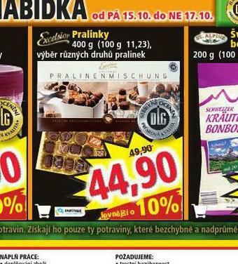 Norma Pralinky excelsior nabídka