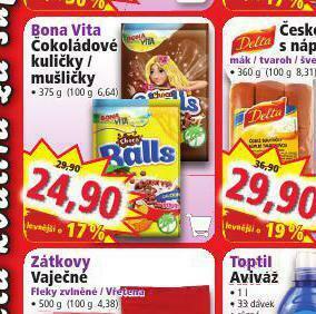 Norma Bona vita čokoládové kuličky / mušličky nabídka
