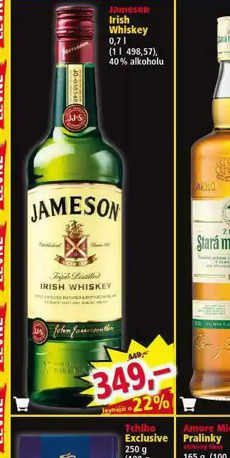 Norma Jameson irská whiskey nabídka