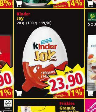 Norma Kinder joy nabídka