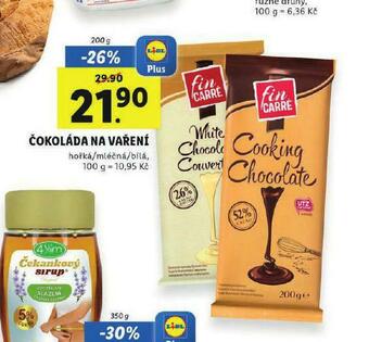 Lidl Čokoláda na vaření nabídka