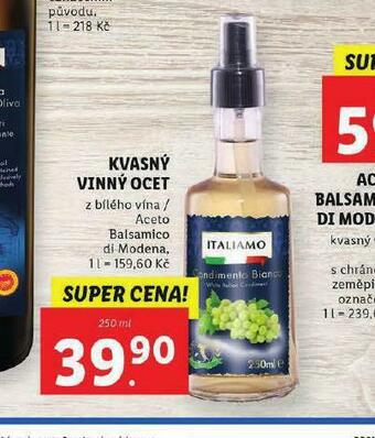 Lidl Kvasný vinný ocet nabídka