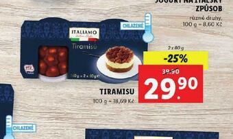Lidl Tiramisu nabídka