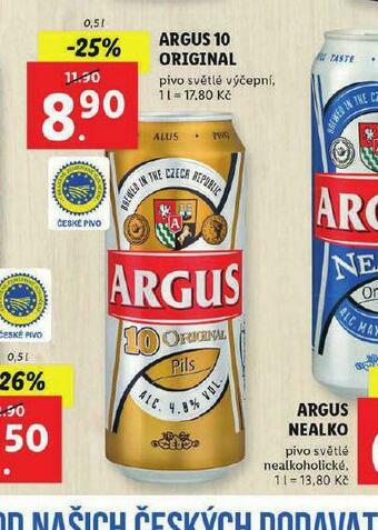 Lidl Pivo argus 10 original nabídka