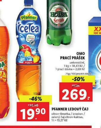Lidl Pfanner ledový čaj nabídka