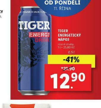 Lidl Tiger energy drink nabídka