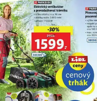 Lidl Elektrický vertikulátor a provzdušňovač trávníku nabídka