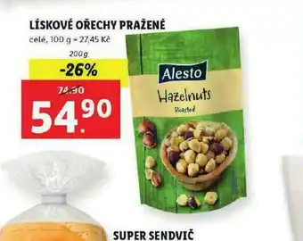 Lidl Lískové ořechy pražené nabídka