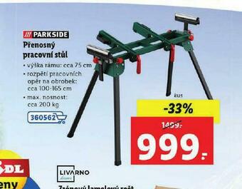 Lidl Přenosný pracovní stůl nabídka
