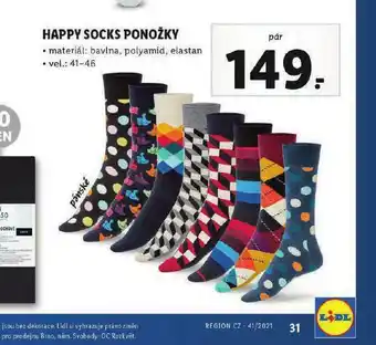 Lidl Happy socks ponožky nabídka