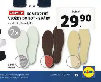 Lidl Komfortní vložky do bot nabídka