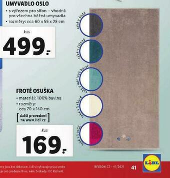 Lidl Froté osuška nabídka
