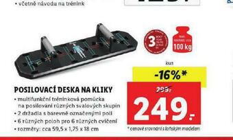 Lidl Posilovací deska na kliky nabídka