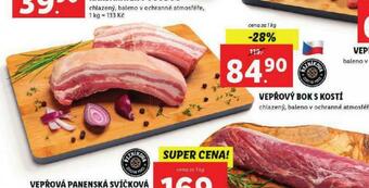 Lidl Vepřový bok s kostí nabídka