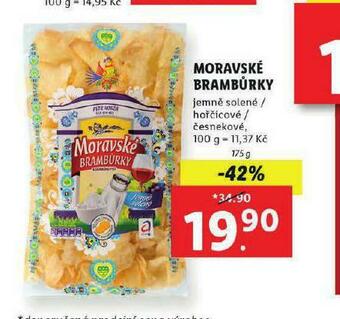 Lidl Moravské brambůrky nabídka
