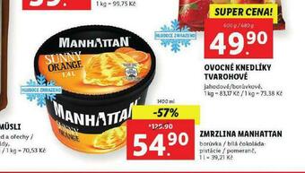 Lidl Manhattan zmrzlina nabídka