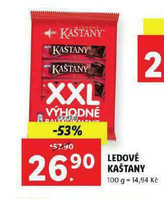 Lidl Ledové kaštany nabídka