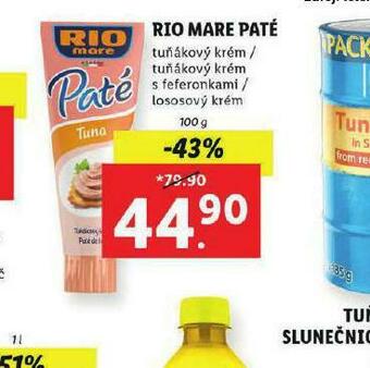 Lidl Rio mare paté nabídka