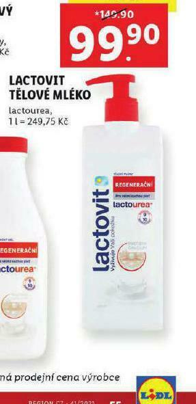 Lidl Lactovit tělové mléko nabídka