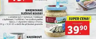 Lidl Marinované sleďové kousky nabídka