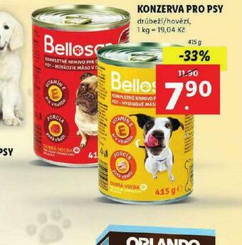 Lidl Konzerva pro psy nabídka