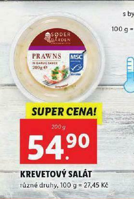 Lidl Krevetový salát nabídka