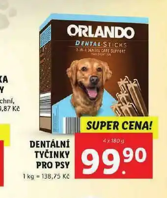 Lidl Orlando dentální tyčinky pro psy nabídka