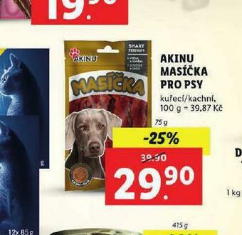 Lidl Akinu masíčka pro psy nabídka