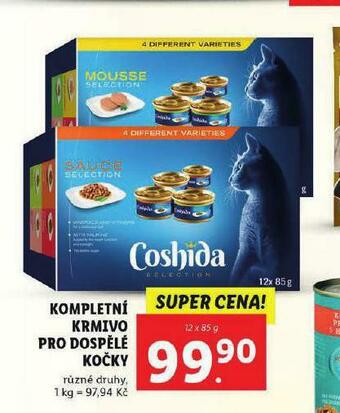 Lidl Coshida kompletní krmivo pro dospělé kočky nabídka