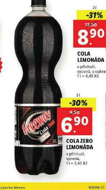 Lidl Cola zero limonáda nabídka