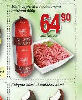 Lidl Mleté vepřové a hovězí mražené nabídka