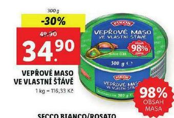 Lidl Vepřové maso ve vlastní šťávě nabídka