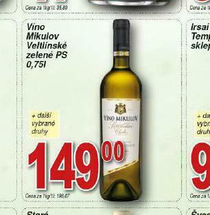 Lidl Víno mikulov veltínské zelené nabídka