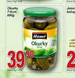Lidl Hamé okurky 7-9 cm nabídka