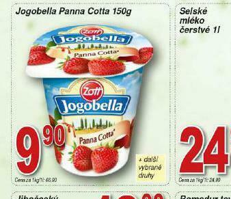Lidl Jogobella panna cotta nabídka