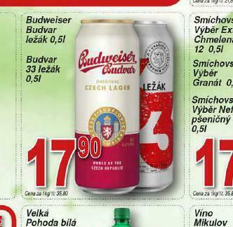 Lidl Pivo budvar 33 ležák nabídka