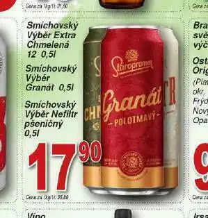 Lidl Pivo smíchovský výběr granát nabídka