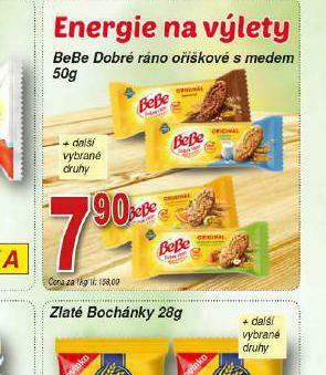 Lidl Bebe dobré ráno oříškové s medem nabídka