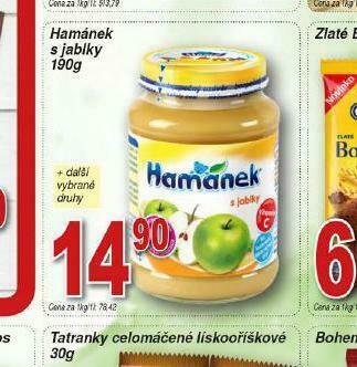 Lidl Hamánek s jablky nabídka