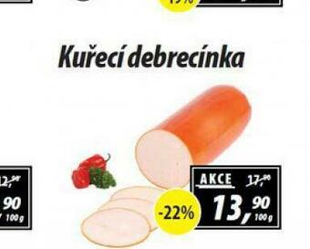 ZEMAN Kuřecí debrecínka nabídka