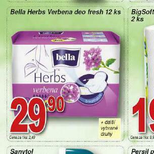 Lidl Bella herbs verbena deo fresh nabídka