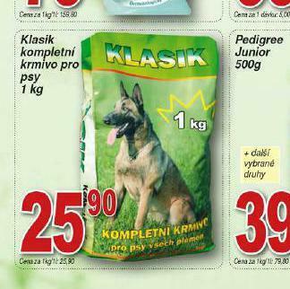 Lidl Klasik kompletní krmivo pro psy nabídka