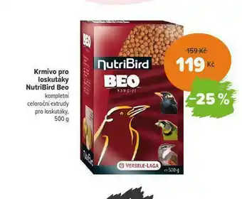 Pet Center Krmivo pro loskutáky nutribird beo nabídka
