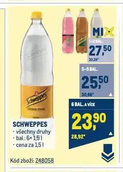 Makro Schweppes tonic nabídka