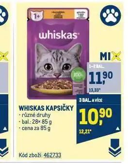 Makro Whiskas kapsičky pro kočky nabídka