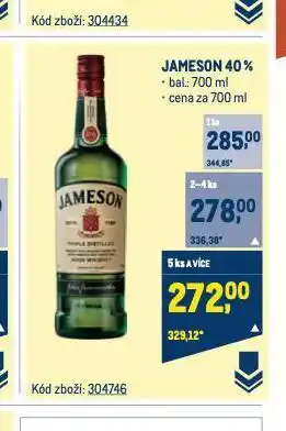 Makro Jameson nabídka