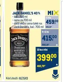 Makro Jack daniel's nabídka