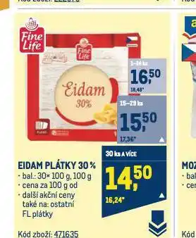 Makro Eidam sýr nabídka